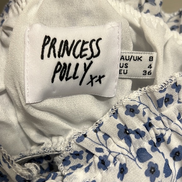 Princess Polly | Benita Floral Crop Top Size 4 Org $42 - Picture 3 of 5